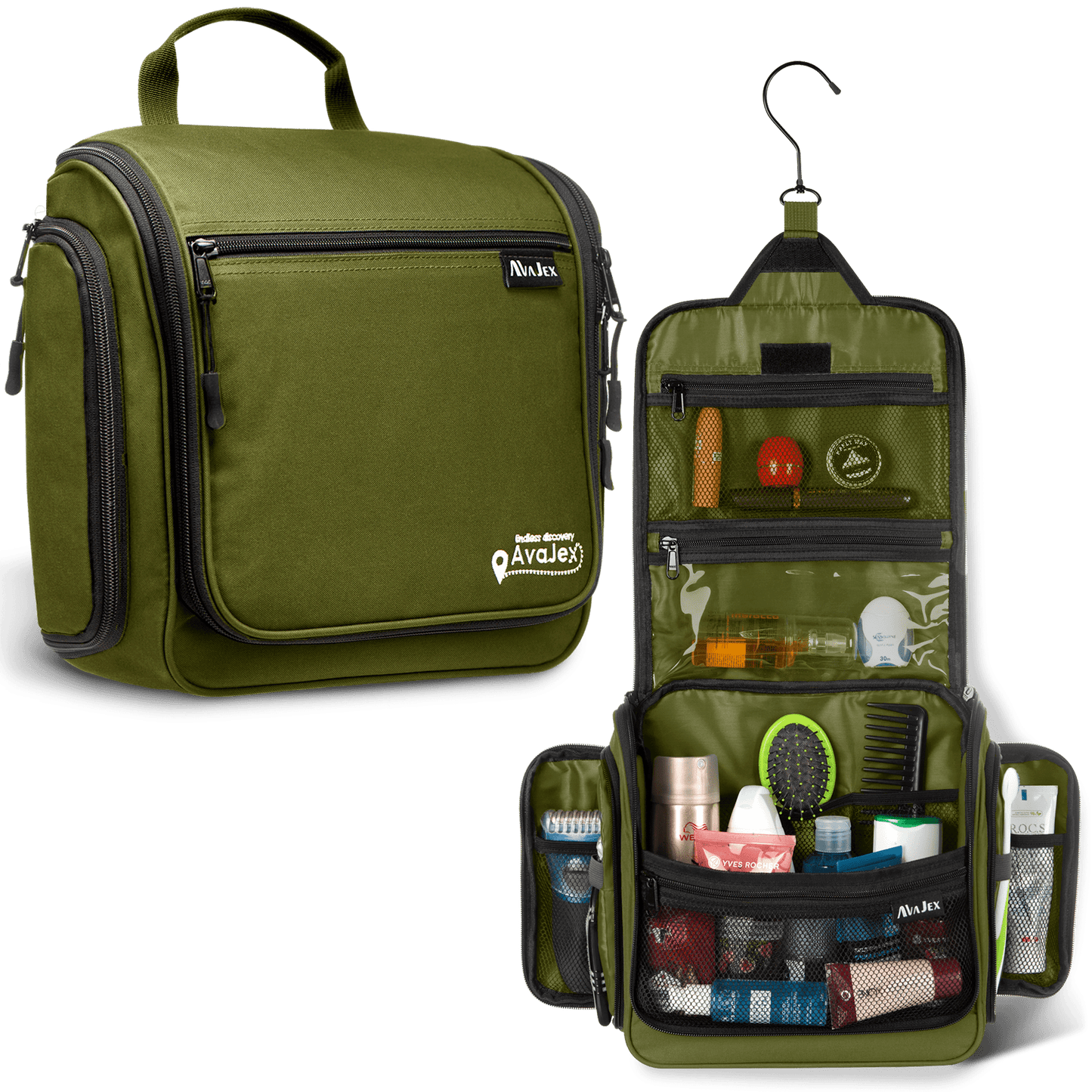 AvaJex Large Travel Toiletry Bag